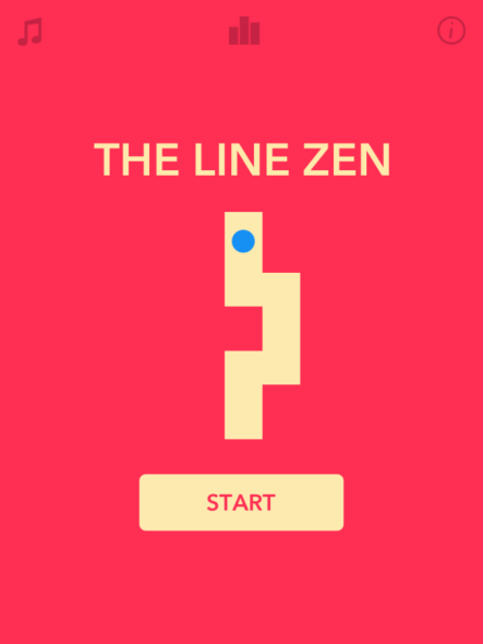 《The line zen》开始界面